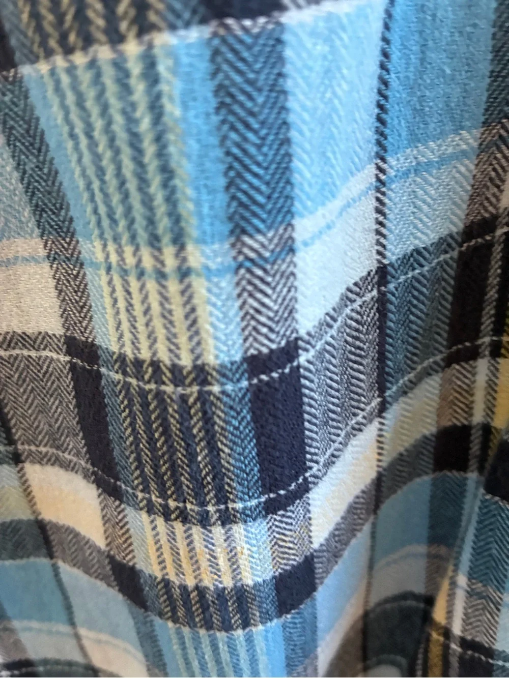 OshKosh B'gosh Light & Navy Blue Plaid Button-Down Shirt